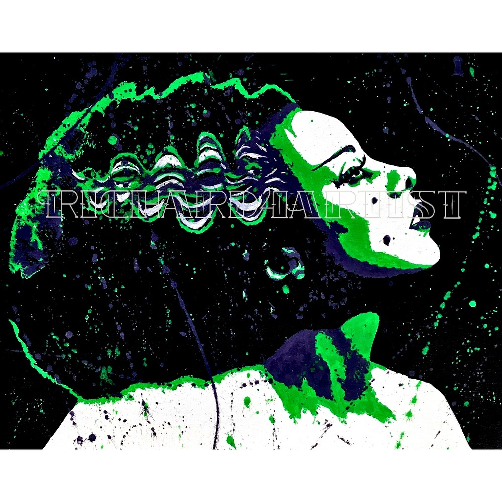 NWT Bride of Frankenstein Art PRINT Gothic Decor